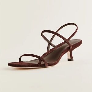 Reformation Serenity Bare Strappy Kitten Heels